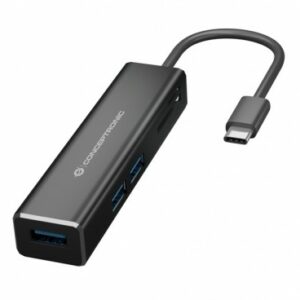 Conceptronic DONN08B hub di interfaccia USB 3.2 Gen 1 (3.1 Gen 1) Type-C 5000 Mbit/s Nero