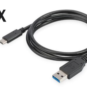 Confezione 3 Cavi Usb 2.0 Tipo-C Usb - A M/M, 1.0 Mt 3A, 480 Mb Nero