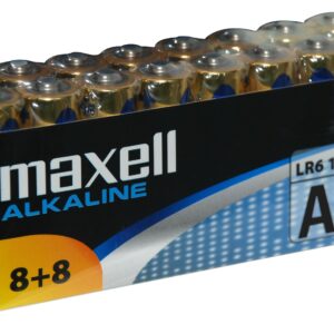 Confezione da 16 batterie alcaline Maxell LR06 AA 1,5 V