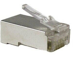 Connettori Alantik Rj45 Cat5 Ftp Metallo Dorato 10 Pezzi