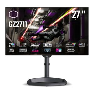 Cooler Master Monitor 27 Oled 16:9 Qhd 0,3 Ms 240Hz, Dci-P3 98,5, Adobe Rgb 95,3, Pivot, Usb-C Dock, Dp/Hdmi, Multimediale, Tempest Gz2711