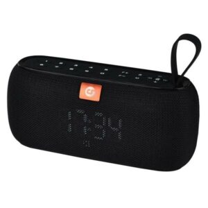 Coolsound Orologio Altoparlante Bluetooth 10W - Funzione Orologio - Autonomia fino a 4h - USB, MicroSD - Vivavoce - Impermeabilità IPX4