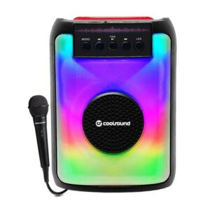 Coolsound Party Boom A380 Altoparlante Bluetooth Portatile 30W 3 - Illuminazione LED - USB, MicroSD, Jack 3.5mm - Batteria 3.7V 1500mAh - Maniglia per il Trasporto - Microfono Incluso