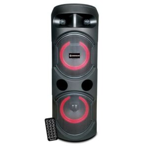 Coolsound Pro 400 Altoparlante Autoalimentato Bluetooth 100W 10 30W RMS con Batteria - Illuminazione LED - USB, SD, Ingresso Mic Jack 6.3mm - Autonomia fino a 5h - Telecomando