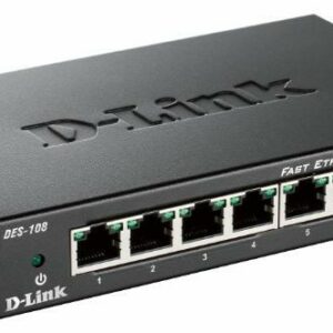 D-Link Switch 8 Porte 10/100 Case Metallico