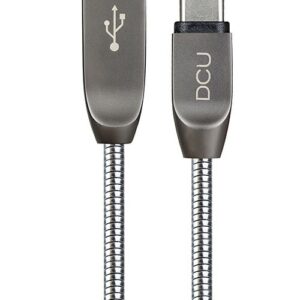 DCU Advance Tecnologic 30402015 cavo USB 1 m USB 2.0 USB A USB C Metallico