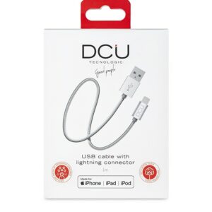 DCU Advance Tecnologic 34101205 cavo Lightning 1 m Argento