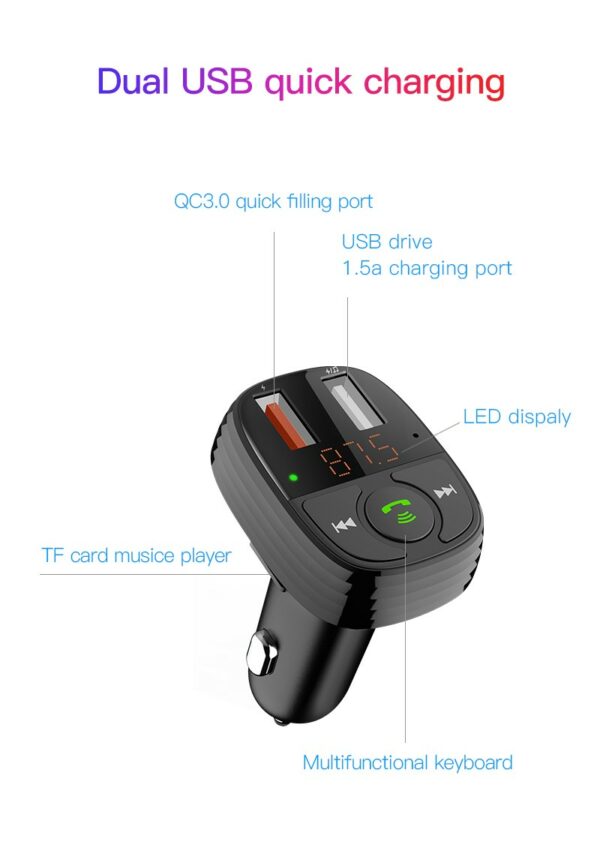 DEVIA VIVAVOCE PER AUTO FM BLUETOOTH 5.0 CON LETTORE MSD E USB DETXFBV198