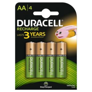 DURACELL BATTERIE RICARICABILI  AA 1300mAh B4