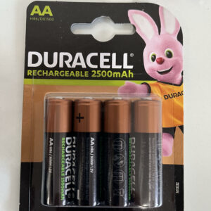 DURACELL BATTERIE STILO RICARICABILI AA 2500MAH HR06 DX1500 MIGNON