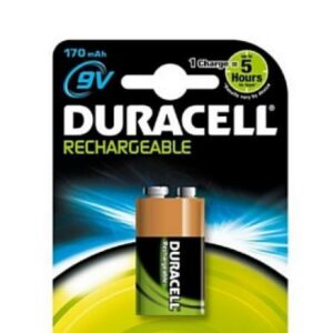 DURACELL PILA RICARICABILE 9V 170 mAh CONFEZIONE 1PZ HR9V