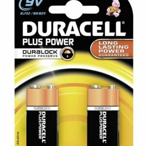 DURACELL PLUS POWER PILA 9V CONFEZIONE 2PZ MN1604B2