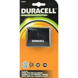 DURACELL WORLDWIDE USB CHARGER DOPPIO CARICATORE UNIVERSALE DI RETE DR6001A-UK