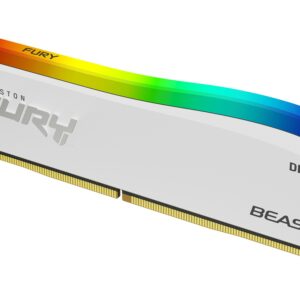 Ddr4 16Gb 3200 Mhz Fury Beast White Rgb Cl16 Kingston