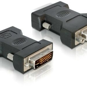 DeLOCK VGA 15pin F > DVI 24+5 M DVI-I 15pin VGA Nero