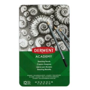 Derwent Academy matita a carboncino 12 pz Grigio