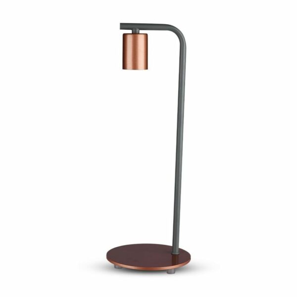 Designer Table Lamp with E27 Holder + Switch Red Bronze