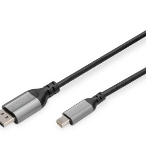 Digitus Cavo Adattatore Displayport 8K, Da Mini Dp A Dp Mt 1