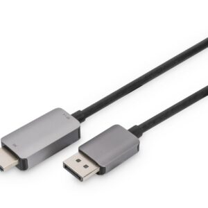 Digitus Cavo Adattatore Displayport 8K, Dp - Hdmi Tipo A Mt 1