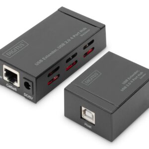 Digitus Estensore Usb Tramite Cavo Di Rete Hub Usb 2.0 4 Porte