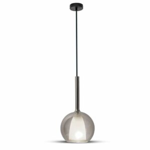 Double Glass Gungrey+White Pendant Light D:180mm