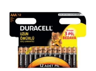 Duracell Batteria mini stilo AAA Alcalino confezione da 12