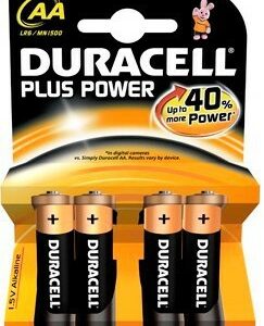 Duracell Pile Alcaline Aa 1,5V Non Ricaricabili Plus Power Confezione Da 4 Pile