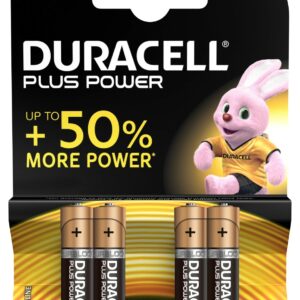 Duracell Pile Alcaline Aaa 1,5V Non Ricaricabili Plus Power Confezione Da 4 Pile