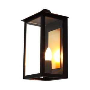 E14 Outdoor Lamp Holder (W200*D168*H350mm) Black Body IP65