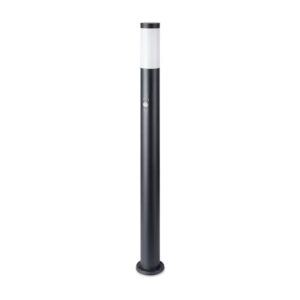 E27 Bollard Lamp 110cm with PIR Sensor Stainless Steel Body Black IP44