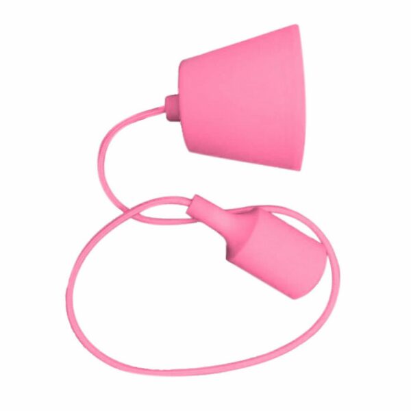 E27 Pendant Holder Pink Body