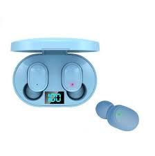 E6S AURICOLARI WIRELESS BLUETOOTH 5.1 AZZURRO