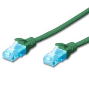 EWENT CAVO DI RETE U/UTP PATCH CORD 0,25MT CAT 5e COLOR VERDE IM1132