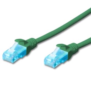 EWENT CAVO DI RETE U/UTP PATCH CORD 0,5MT CAT 5e COLOR VERDE EW-5U-005G IM1142