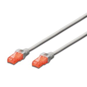 EWENT CAVO DI RETE U/UTP PATCH CORD 0,5MT CAT 6 COLOR BIANCO EW-6U-005W IM1004