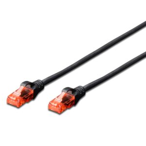 EWENT CAVO DI RETE U/UTP PATCH CORD 2MT CAT 6 COLOR NERO EW-6U-020BL IM1014