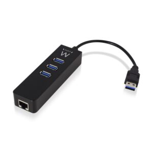 EWENT HUB USB 3.0 + 1P RJ45 GIGABIT EW1140