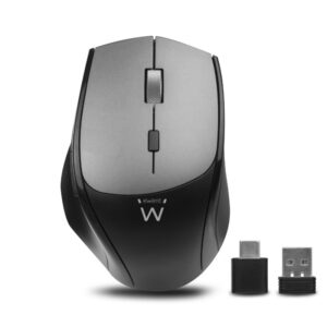 EWENT MOUSE OTTICO WIRELESS 2400DPI DOPPIO RICEVITORE EW3245