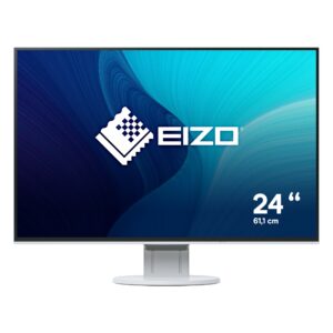 Eizo Monitor 24,1 Led Ips 16:10 1920X1200 350 Cdm, Dvi/Dp/Hdmi, Pivot, Flexscan Ev2456-Wt, Bianco