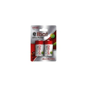 Elbat Confezione da 2 batterie alcaline LR14C