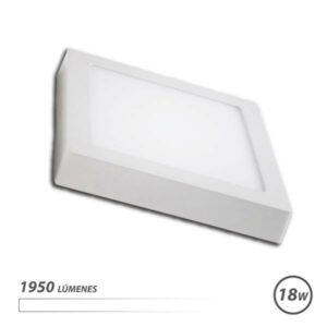 Elbat Faretto LED da Parete 18W 1950lm - Forma Quadrata 225mm - Luce Bianca 4000K