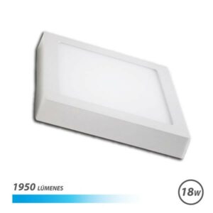 Elbat Faretto LED da Parete 18W 1950lm - Forma Quadrata 225mm - Luce Fredda 6500K