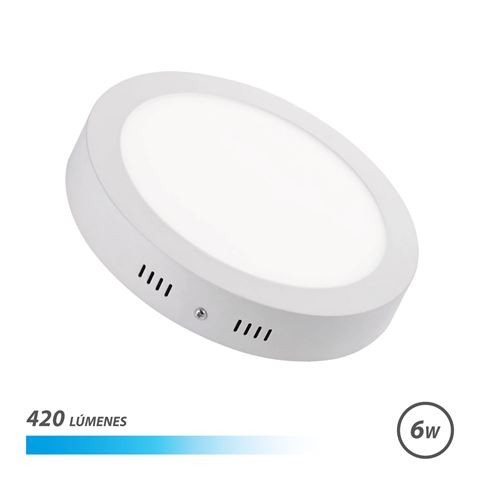 Elbat Faretto da Parete LED 6W 420lm - Forma Circolare 120mm - 6500K Luce Fredda