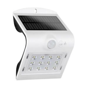 Elbat Lampada da Parete LED Solare - 1.5W - 220lm - Doppia Accensione - Bianco