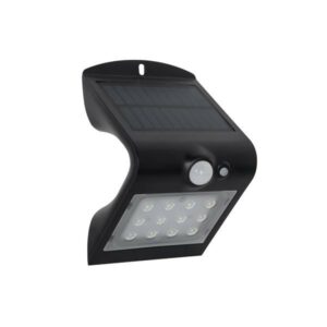 Elbat Lampada da Parete Led Solare Doppia Illuminazione 1.5W - 220LM - Luce Fredda 6000K - Qualità della Luce 3000K - Sensore di Movimento