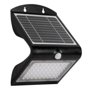 Elbat Lampada da Parete Led Solare Doppia Illuminazione 4W - 500LM - Luce Fredda 6000K - Qualità della Luce 3000K - Sensore di Movimento