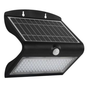 Elbat Lampada da Parete Led Solare Doppia Illuminazione 8W - 850LM - Luce Fredda 6000K - Qualità della Luce 3000K - Sensore di Movimento