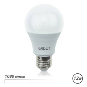 Elbat Lampadina LED A60 - 12W - 1080lm - E27 - Luce Bianca