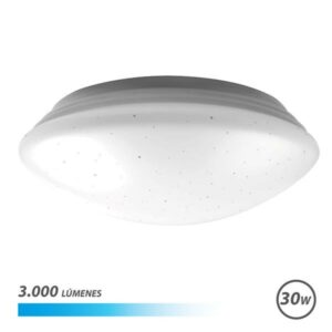 Elbat Serie Saturn Lampada da Soffitto Rotonda LED 30W 3000lm - 6500K Luce Fredda - Diametro 28cm