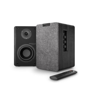 Energy Sistem Studio Monitor 4 Hi Fi altoparlante 2-vie Grigio, Legno Con cavo e senza cavo 50 W